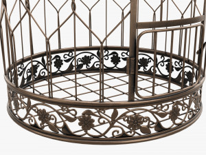 Victorian Style Bird Cage Modelo 3D