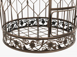 Victorian Style Bird Cage 3D Model