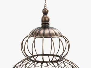 Victorian Style Bird Cage 3D Model