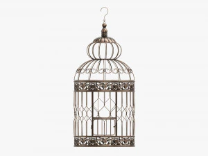 Victorian Style Bird Cage 3D Model