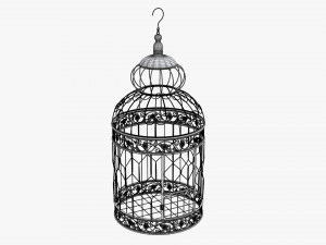Victorian Style Bird Cage Modelo 3D