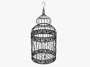 Victorian Style Bird Cage 3D Model