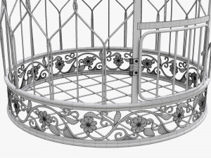 Victorian Style Bird Cage Modelo 3D
