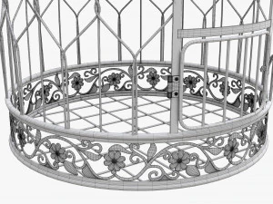 Victorian Style Bird Cage 3D Model
