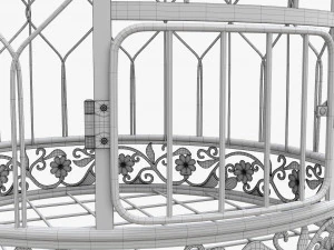 Victorian Style Bird Cage 3D Model