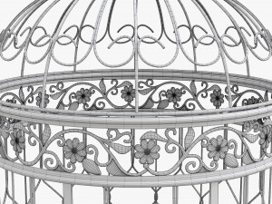 Victorian Style Bird Cage Modelo 3D