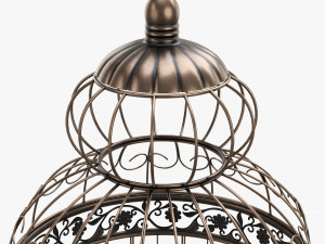 Victorian Style Bird Cage with stand 3D Model