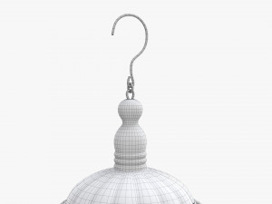 Victorian Style Bird Cage with stand 3D Model