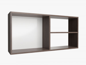 Wooden hanging shelf 04 3D Model