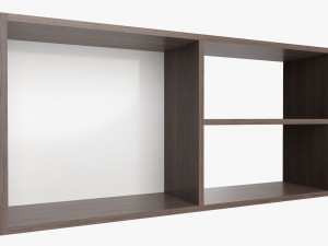 Wooden hanging shelf 04 3D Model