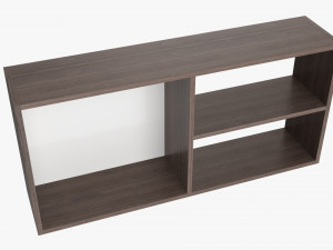 Wooden hanging shelf 04 3D Model