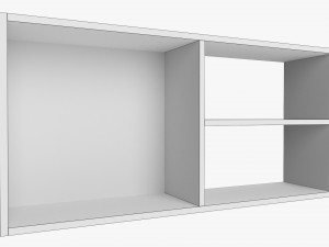 Wooden hanging shelf 04 3D Model