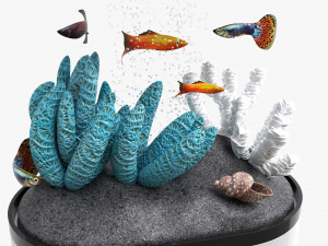 Xiaomi Geometry Mini Lazy Fish Tank 3D Model