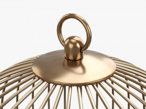 Vintage metal bird cage Modelo 3D