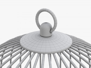 Vintage metal bird cage Modelo 3D