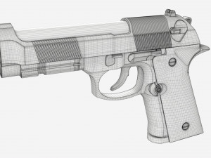 Airgun BB pistol Modèle 3D