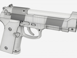 Airgun BB pistol Modèle 3D