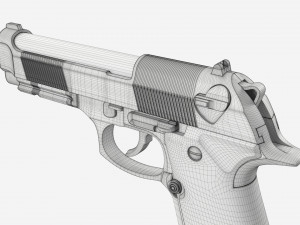 Airgun BB pistol Modèle 3D