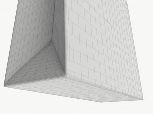 Black paper bag with handles 01 Model 3D