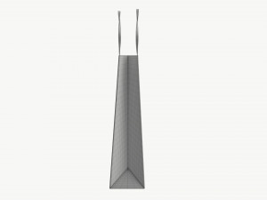 Black paper bag with handles 01 Model 3D