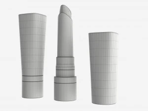 Bourjois Rouge fluwelen lippenstift 3D Model