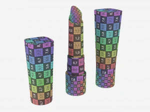 Bourjois Rouge fluwelen lippenstift 3D Model