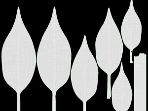 Decorative potted plant 12 3D Model