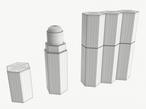 Fenty Beauty Match Stix Trio makeup sticks 3D Model