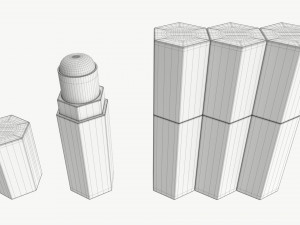 Fenty Beauty Match Stix Trio makeup sticks 3D Model