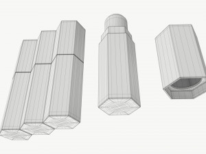 Fenty Beauty Match Stix Trio makeup sticks 3D Model