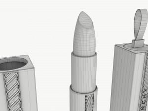 Givenchy Rouge Interdit Satin Lipstick 3D Model