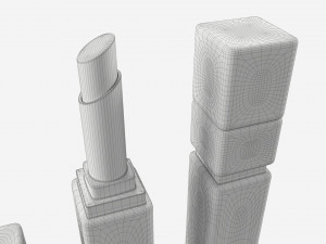 Guerlain Kisskiss Liplift lipstick primer Modèle 3D