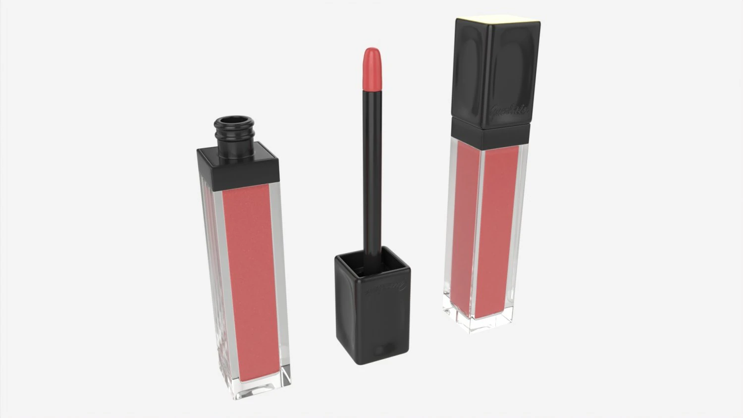 Guerlain Kisskiss Rouge &agrave; L&egrave;vres Liquide Modèle 3D .c4d .max .obj .3ds .fbx .stl .blend 