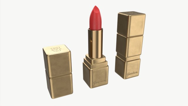 Guerlain Kisskiss Matte Lipstick Modèle 3D .c4d .max .obj .3ds .fbx .stl .blend 