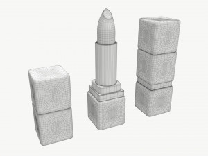 Guerlain Kisskiss Matte Lipstick Modèle 3D