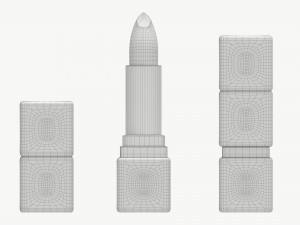 Guerlain Kisskiss Matte Lipstick Modèle 3D