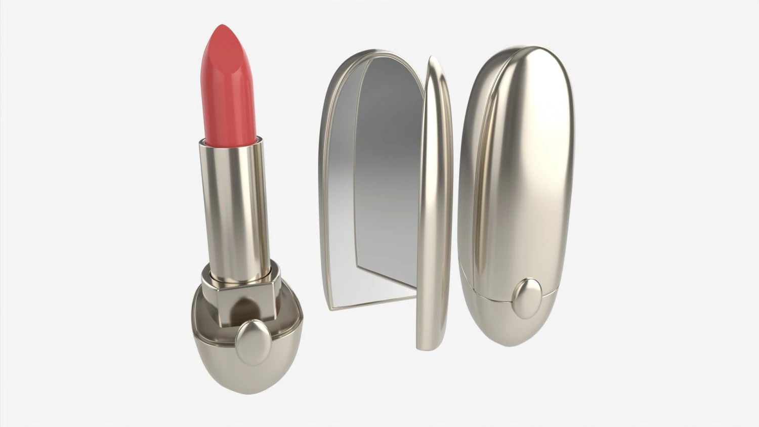 Guerlain Rouge G Luxurious Velvet 3D Model .c4d .max .obj .3ds .fbx .stl .blend