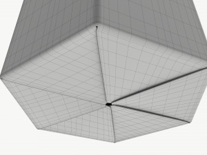 Hexagonal cardboard box with cord Modèle 3D