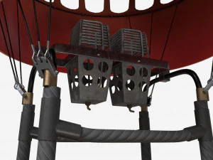 Bal&atilde;o de ar quente Modelo 3D