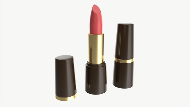 Lipstick 02 3D Model .c4d .max .obj .3ds .fbx .stl .blend 
