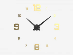Reloj de pared grande de dise&ntilde;o moderno 01 Modelo 3D