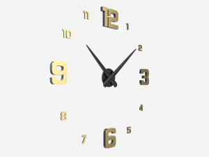 Modern Design Large Wall Clock 01 3D मॉडल