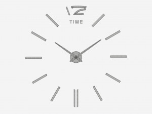 Modern Design Large Wall Clock 02 3D मॉडल