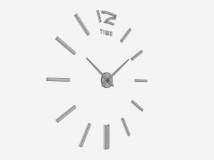 Modern Design Large Wall Clock 02 3D मॉडल