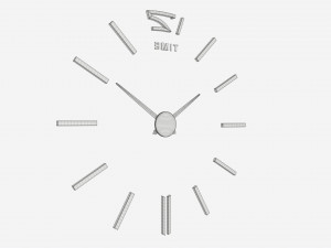Modern Design Large Wall Clock 02 3D मॉडल