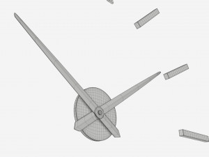 Modern Design Large Wall Clock 02 3D मॉडल