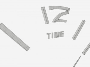 Modern Design Large Wall Clock 02 3D मॉडल