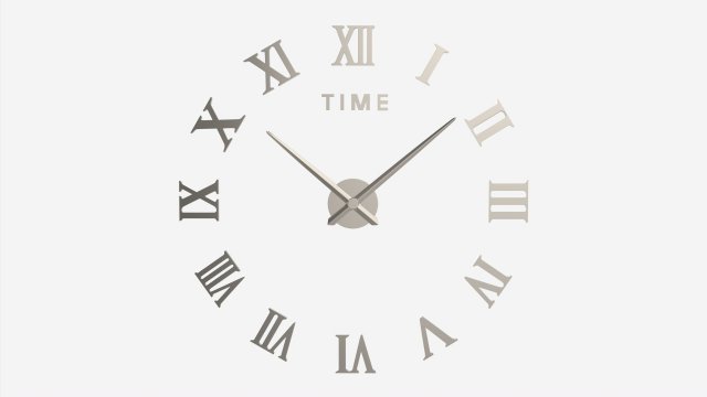 Modern Design Large Wall Clock 03 3D Model .c4d .max .obj .3ds .fbx .stl .blend 