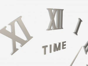 Modern Design Large Wall Clock 03 3D Model