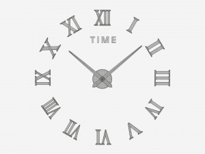 Modern Design Large Wall Clock 03 3D Model